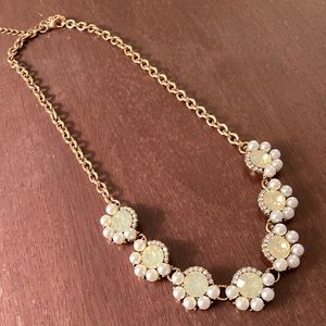 Rhinestone Pearl Beaded Neclace